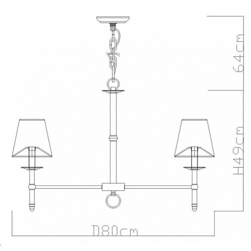 Подвесная люстра Divinare Candela 1162/01 LM-8