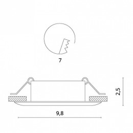 Встраиваемый светильник Divinare Sciuscia 1765/01 PL-1