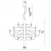 Подвесная люстра Divinare Molto 8030/02 LM-30