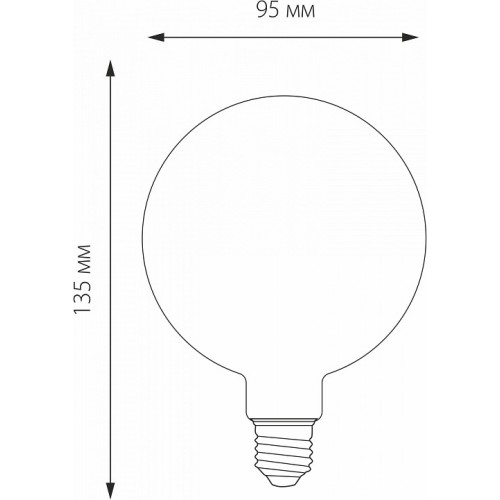 Лампа светодиодная Elektrostandard G95 F E27 6Вт 3300K a048264