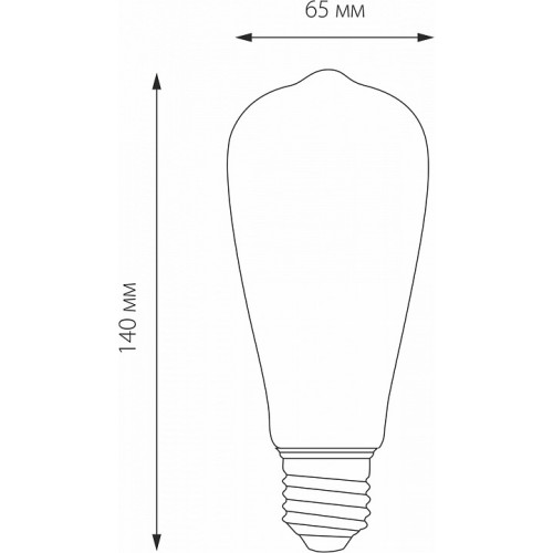 Лампа светодиодная Elektrostandard ST64 F E27 6Вт 3300K a048279