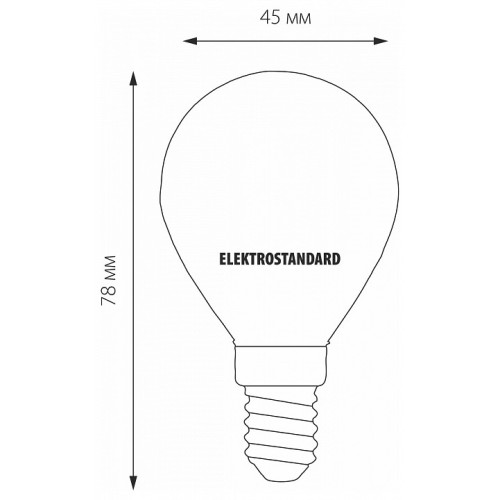 Лампа светодиодная Elektrostandard Mini Classic F E14 6Вт 3300K a049060