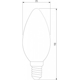 Лампа светодиодная Elektrostandard Свеча F E14 9Вт 3300K a049062