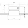 Встраиваемый светильник Elektrostandard Nuta a056780