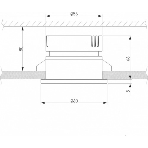 Встраиваемый светильник Elektrostandard Nuta a056780