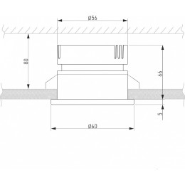 Встраиваемый светильник Elektrostandard Nuta a056781