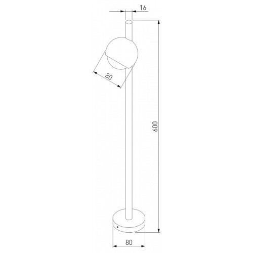 Наземный низкий светильник Elektrostandard Ball a057633