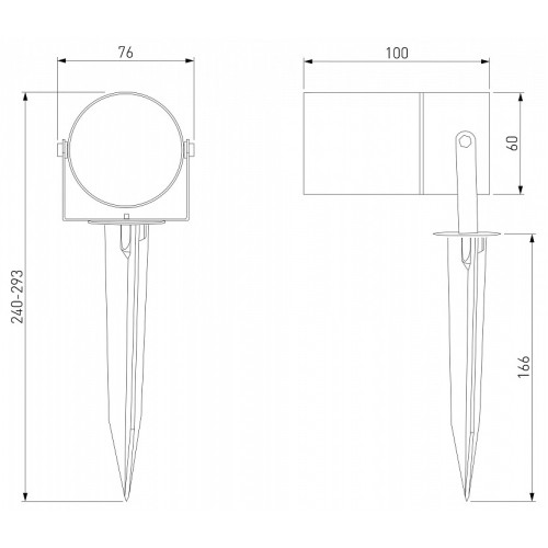 Наземный низкий светильник Elektrostandard Landscape/2 a057942