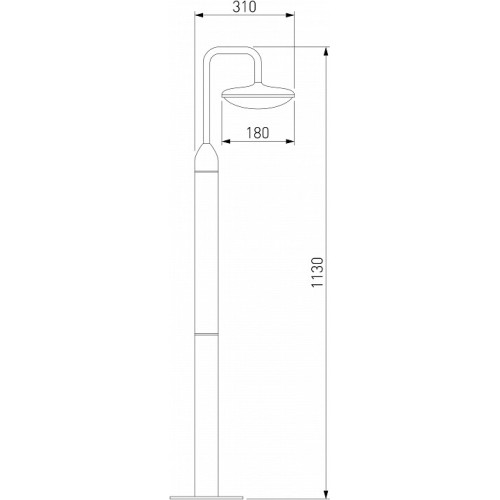 Наземный высокий светильник Elektrostandard Portal a063027