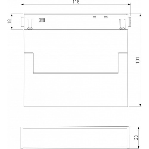 Накладной светильник Elektrostandard Slim Magnetic a063542