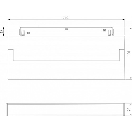 Накладной светильник Elektrostandard Slim Magnetic a063543