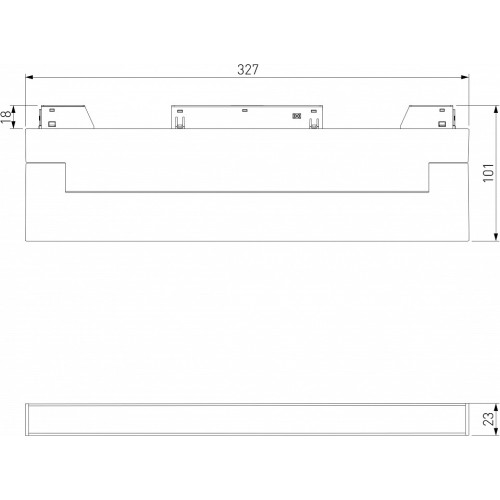 Накладной светильник Elektrostandard Slim Magnetic a063544