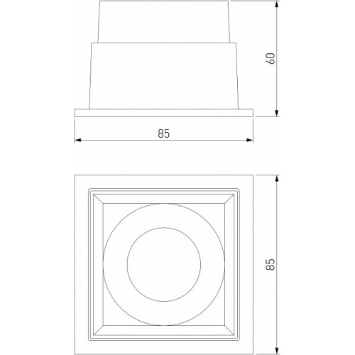 Встраиваемый светильник Elektrostandard Quadro a063676