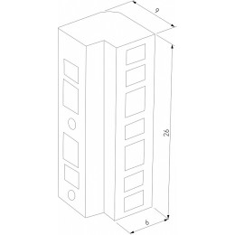 Соединитель угловой внутренний для треков накладных Elektrostandard Flat Magnetic a063737