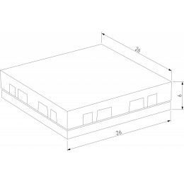 Соединитель X-образный для треков накладных Elektrostandard Flat Magnetic a063738