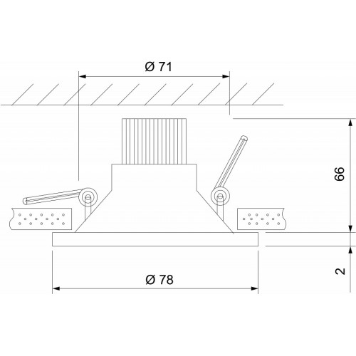 Встраиваемый светильник Elektrostandard Lin a063925