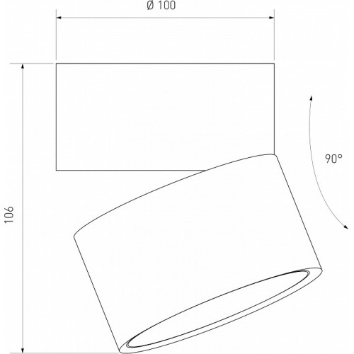 Накладной светильник Elektrostandard Klips a063936