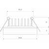 Встраиваемый светильник Elektrostandard Aster a063989