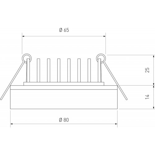 Встраиваемый светильник Elektrostandard Aster a063989