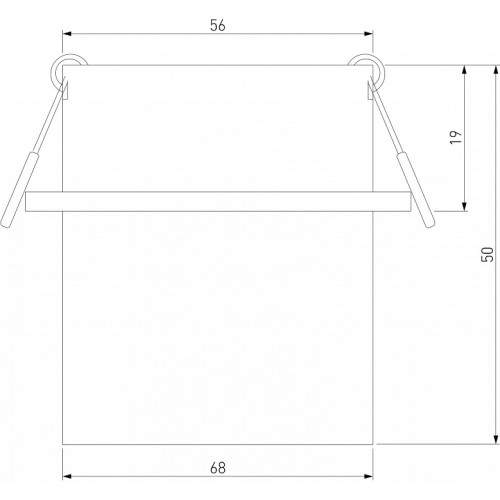 Встраиваемый светильник Elektrostandard Moll a064243