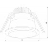 Встраиваемый светильник Elektrostandard Mils a064267