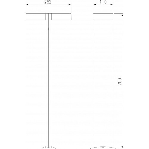 Наземный высокий светильник Elektrostandard Twin a064383