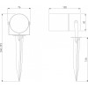 Наземный низкий светильник Elektrostandard Landscape a064423