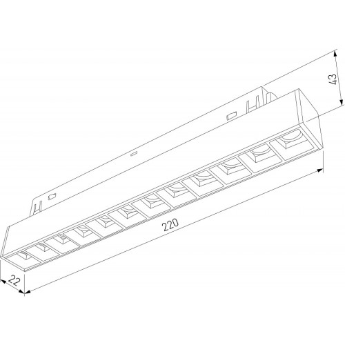 Встраиваемый светильник Elektrostandard Slim Magnetic a064529