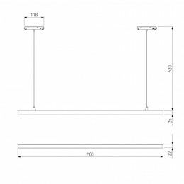 Подвесной светильник Elektrostandard Slim Magnetic a064802