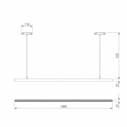 Подвесной светильник Elektrostandard Slim Magnetic a064806