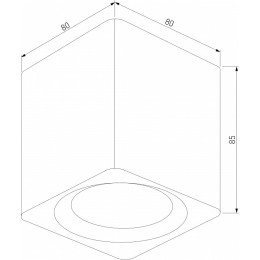 Накладной светильник Elektrostandard Matrix a065283