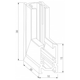 Соединитель угловой внутренний для треков накладных Elektrostandard Mini Magnetic a065640