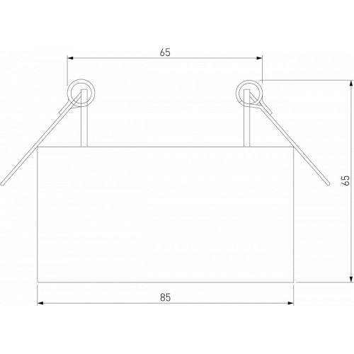 Встраиваемый светильник Elektrostandard Glam a065709