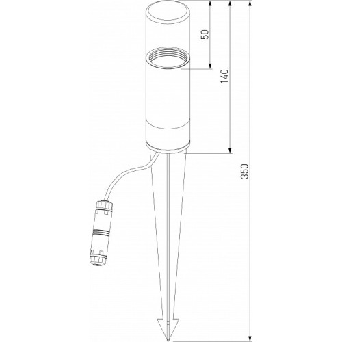 Наземный низкий светильник Elektrostandard Hidden a066034