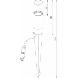 Наземный низкий светильник Elektrostandard Hidden a066035