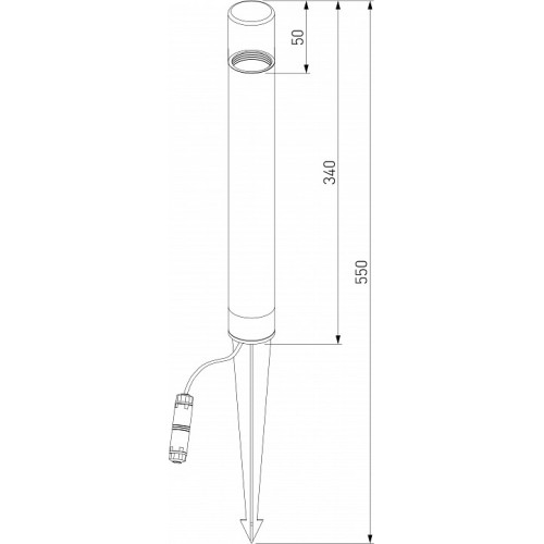 Наземный низкий светильник Elektrostandard Hidden a066037