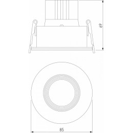 Встраиваемый светильник Elektrostandard Artis a066135