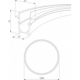 Трек встраиваемый Elektrostandard Slim Magnetic a066496