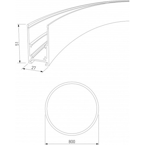 Трек накладной Elektrostandard Slim Magnetic a066497