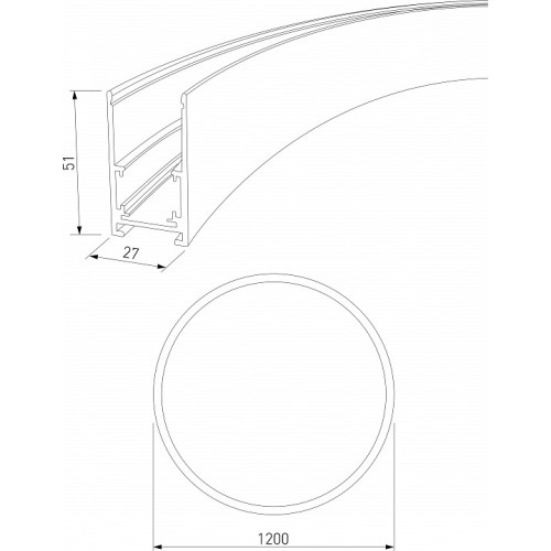 Трек накладной Elektrostandard Slim Magnetic a066498