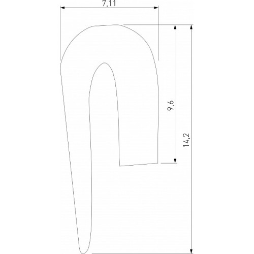 Гарпун для шинопровода в натяжной потолок Elektrostandard Slim Magnetic a066574