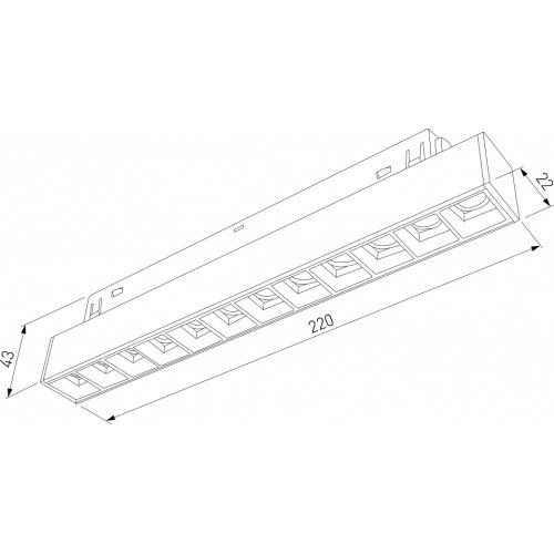 Встраиваемый светильник Elektrostandard Slim Magnetic a066584