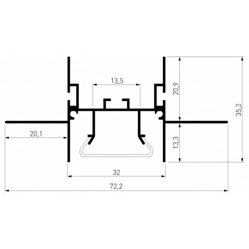 Короб встраиваемый Elektrostandard LL-2-ALP023 a066624