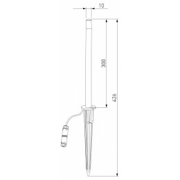 Наземный низкий светильник Elektrostandard Lumos a066688