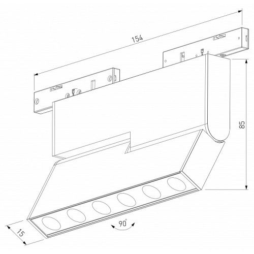 Накладной светильник Elektrostandard Mini Magnetic a067279