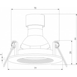 Встраиваемый светильник Elektrostandard City a067705