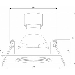 Встраиваемый светильник Elektrostandard City a067706