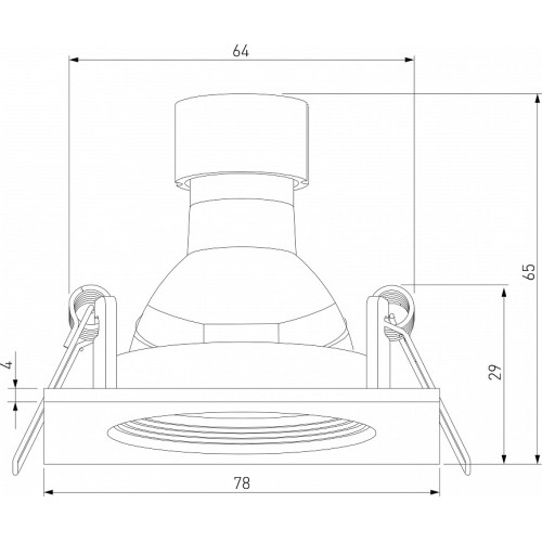 Встраиваемый светильник Elektrostandard City a067706