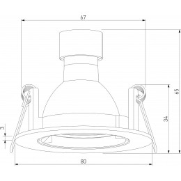 Встраиваемый светильник Elektrostandard Minnie a067708