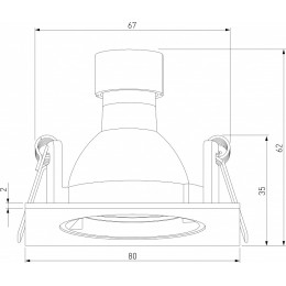 Встраиваемый светильник Elektrostandard Minnie a067710